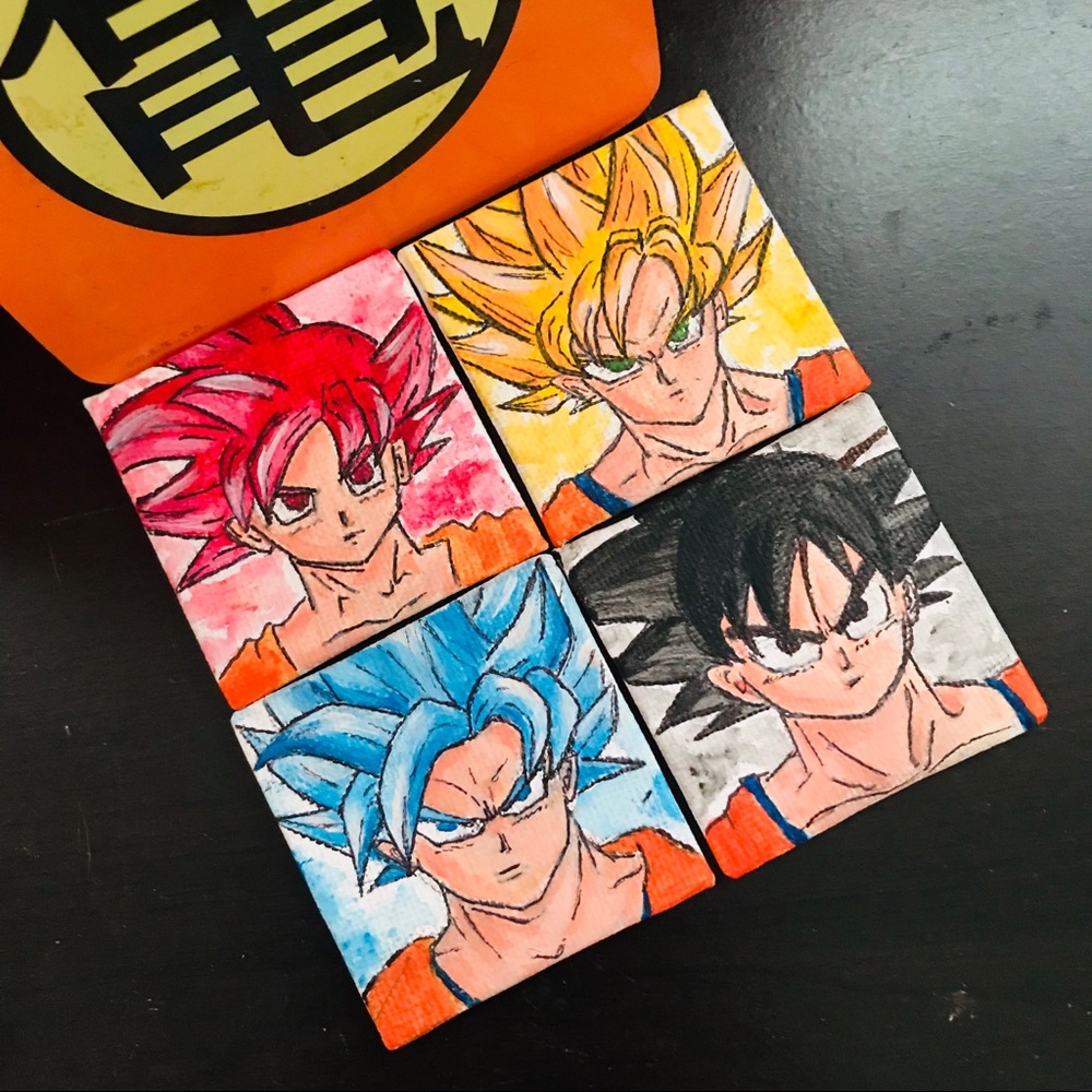 Goku paintings set
